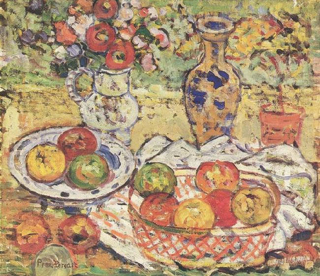 Maurice Prendergast Still Life w Apples oil painting picture